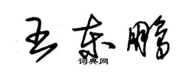 朱錫榮王東鵬草書個性簽名怎么寫