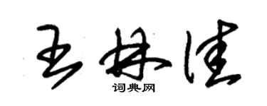 朱錫榮王林佳草書個性簽名怎么寫