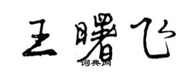 曾慶福王曙飛行書個性簽名怎么寫
