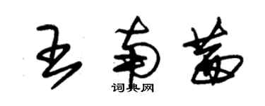 朱錫榮王南茜草書個性簽名怎么寫