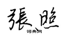 王正良張照行書個性簽名怎么寫