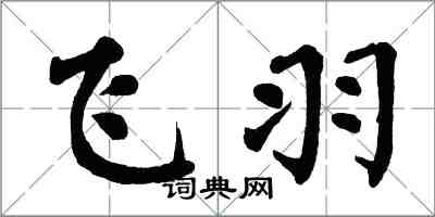 翁闓運飛羽楷書怎么寫