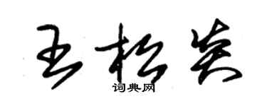 朱錫榮王松炎草書個性簽名怎么寫