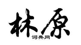 胡問遂林原行書個性簽名怎么寫