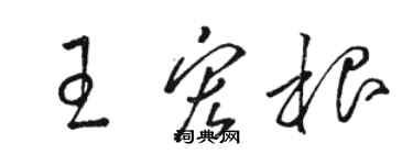 駱恆光王宏根草書個性簽名怎么寫
