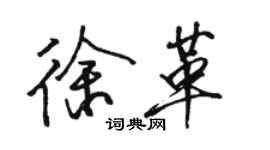駱恆光徐革行書個性簽名怎么寫