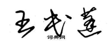 朱錫榮王民蓬草書個性簽名怎么寫