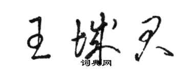 駱恆光王城君草書個性簽名怎么寫