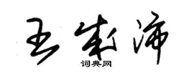 朱錫榮王成沛草書個性簽名怎么寫