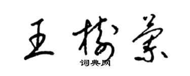 梁錦英王樹蘭草書個性簽名怎么寫