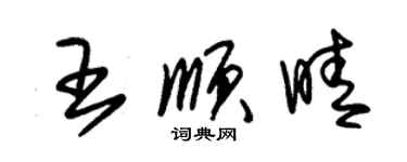 朱錫榮王順晴草書個性簽名怎么寫