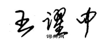 朱錫榮王躍中草書個性簽名怎么寫