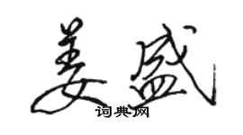 駱恆光姜盛行書個性簽名怎么寫