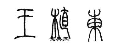 陳墨王植東篆書個性簽名怎么寫