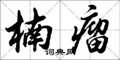 胡問遂楠瘤行書怎么寫