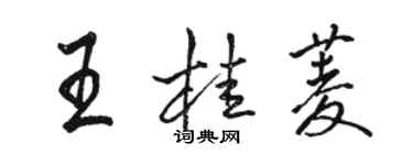 駱恆光王桂菱行書個性簽名怎么寫