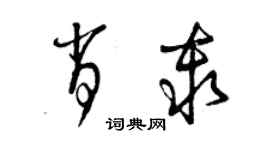 曾慶福肖秦草書個性簽名怎么寫