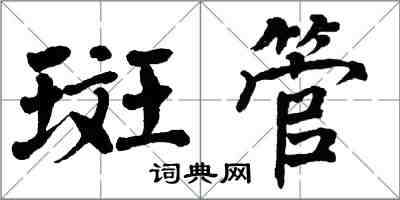 翁闓運斑管楷書怎么寫