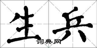 翁闓運生兵楷書怎么寫