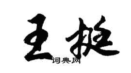 胡問遂王挺行書個性簽名怎么寫