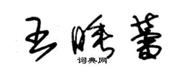 朱錫榮王睡蕾草書個性簽名怎么寫