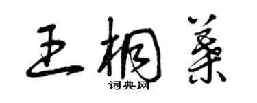 曾慶福王桐葉草書個性簽名怎么寫