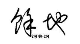 梁錦英餘地草書個性簽名怎么寫