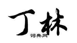 胡問遂丁林行書個性簽名怎么寫