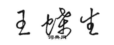 駱恆光王蝶生草書個性簽名怎么寫