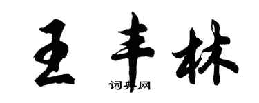 胡問遂王豐林行書個性簽名怎么寫
