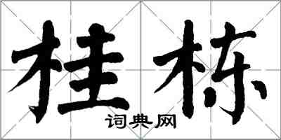 翁闓運桂棟楷書怎么寫