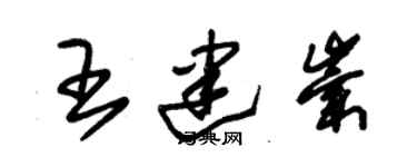 朱錫榮王建崇草書個性簽名怎么寫