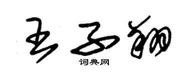 朱錫榮王子翔草書個性簽名怎么寫