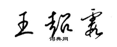 梁錦英王超霞草書個性簽名怎么寫