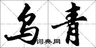 胡問遂烏青行書怎么寫