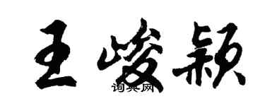 胡問遂王峻穎行書個性簽名怎么寫
