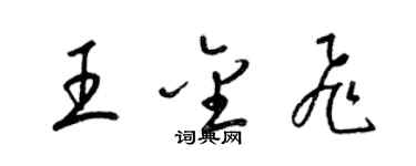 梁錦英王金飛草書個性簽名怎么寫