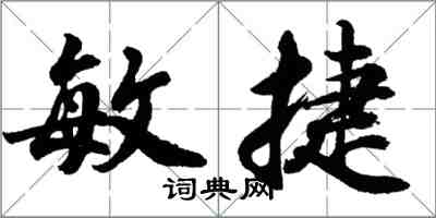 胡問遂敏捷行書怎么寫