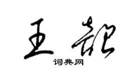 梁錦英王韶草書個性簽名怎么寫