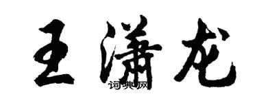 胡問遂王瀟龍行書個性簽名怎么寫