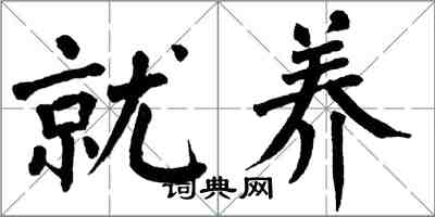 翁闓運就養楷書怎么寫