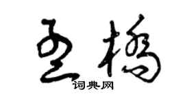 曾慶福孟橋草書個性簽名怎么寫
