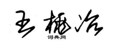 朱錫榮王桃冶草書個性簽名怎么寫