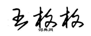 朱錫榮王枚枚草書個性簽名怎么寫