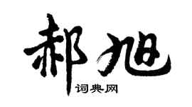 胡問遂郝旭行書個性簽名怎么寫