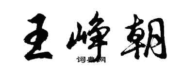 胡問遂王崢朝行書個性簽名怎么寫