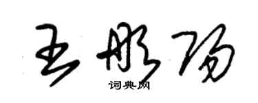 朱錫榮王彤陽草書個性簽名怎么寫