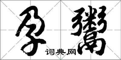 胡問遂孕鬻行書怎么寫