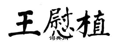 翁闓運王慰植楷書個性簽名怎么寫