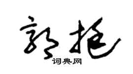 朱錫榮郭挺草書個性簽名怎么寫